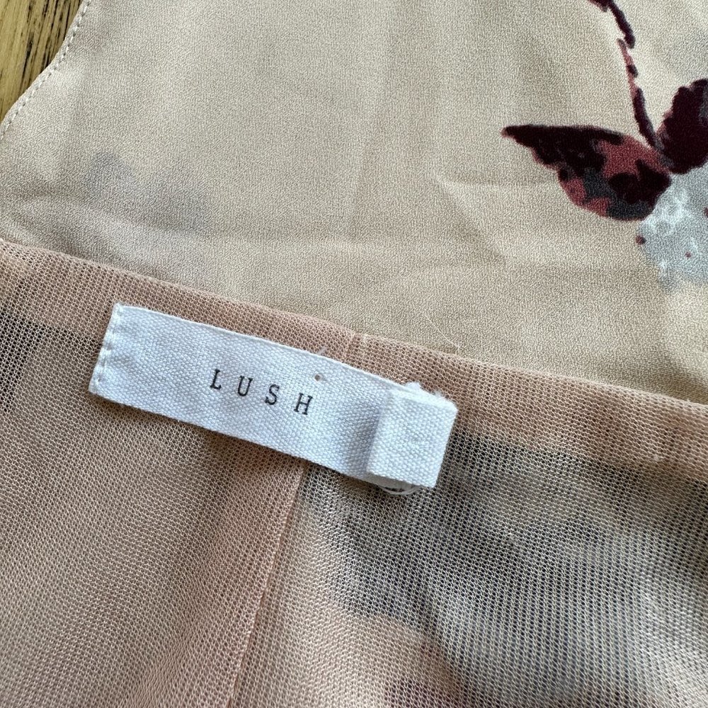 Lush Floral Sleeveless Maxi Dress Medium - Picture 5 of 5